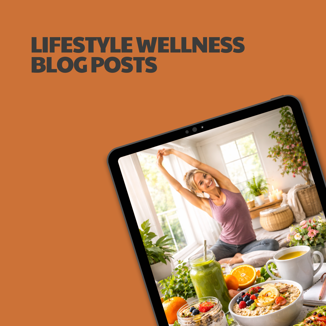 Lifestyle Wellness Blog Posts – 8 Pre-Written Articles
